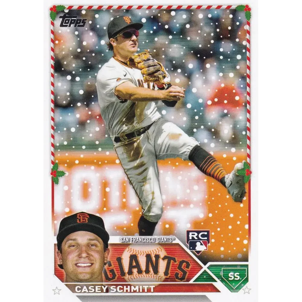 2023 Topps Holiday Casey Schmitt RC H114 San Francisco Giants